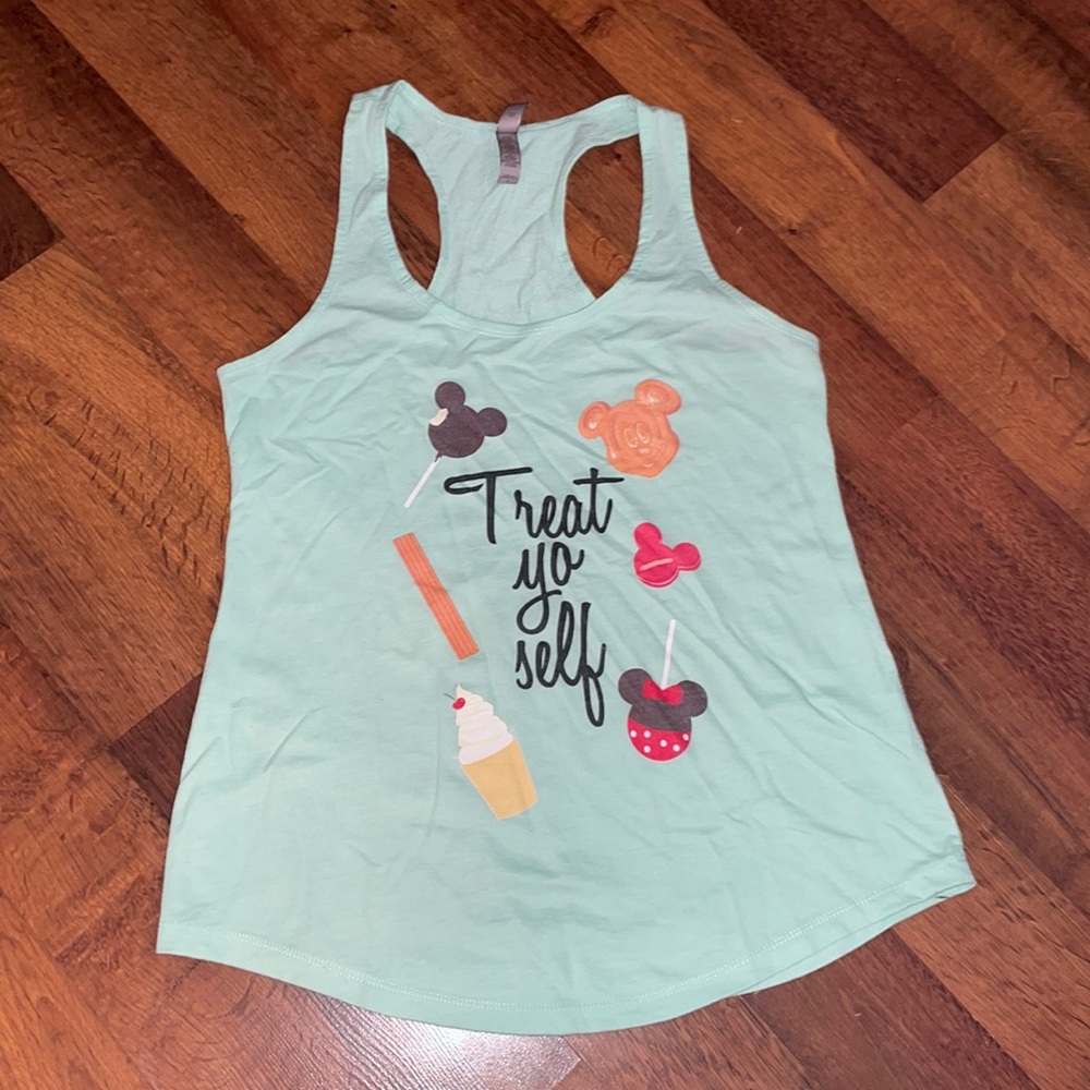 “Treat Yo Self” Disney themes racerback tank - Picture 1 of 4